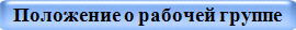 Положение о рабочей группе